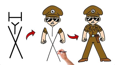 How To Draw Little Singham Step by Step .